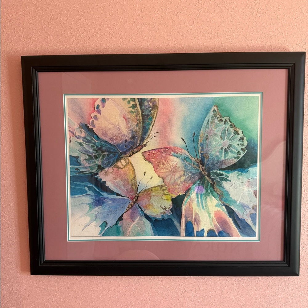 Signed Limited Edition Butterfly watercolor Art – signed Phyllis Knight (6/200)